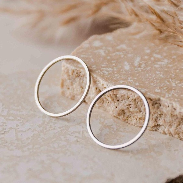 12mm Silver Stainless Steel Circle Linking Rings (Smooth), 10 Pieces, Connector #18