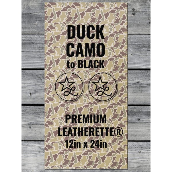 Duck Camo / Black Leatherette