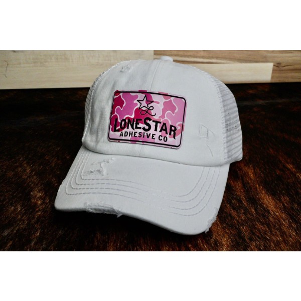 UV-Printed Pink Camo Leatherette