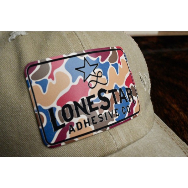 UV-Printed Rustic Camo Leatherette