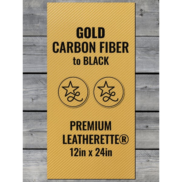 Gold Carbon Fiber / Black Leatherette