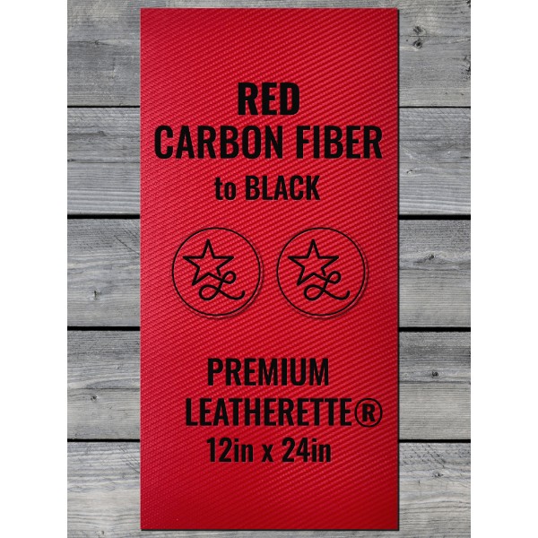 Red Carbon Fiber / Black Leatherette