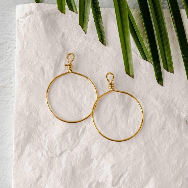 Monarch Pine Fringe Hoops