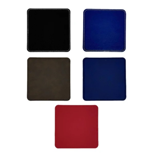 Leatherette Square Ornaments