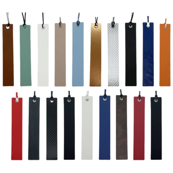 Leatherette Rectangle Bookmarks