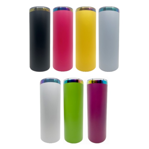 Rainbow 20 oz Skinny Tumblers