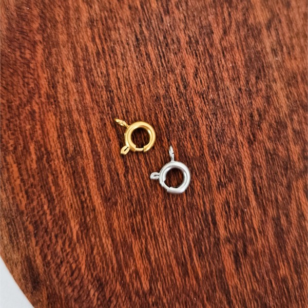 New Premium Small Spring Clasp Finding (Silver or Gold), 10 Pieces, Chain #33
