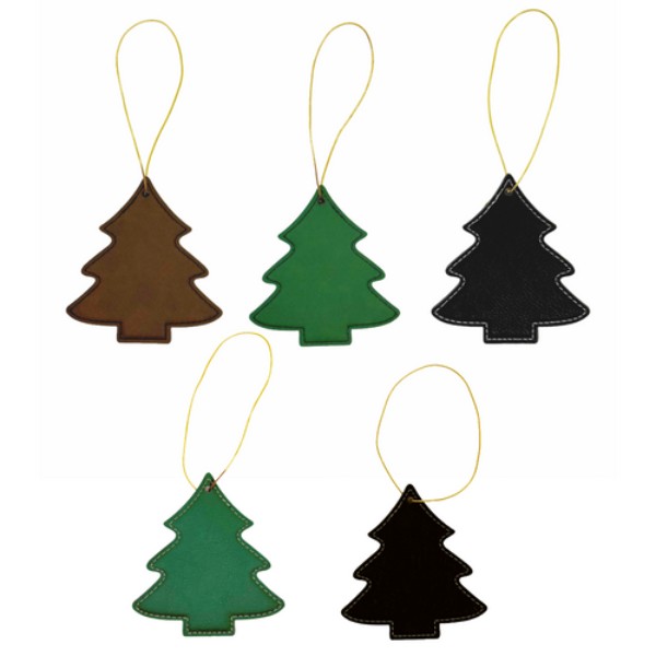 Tree Leatherette Ornaments